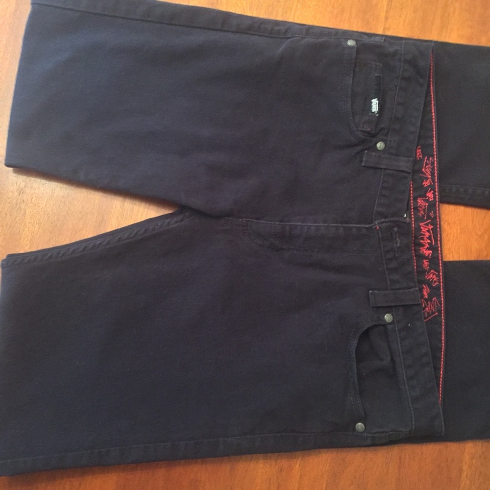 Black Vans pants